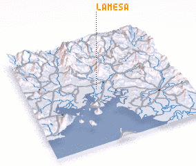 3d view of La Mesa