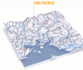 3d view of Santa Cruz