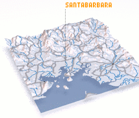 3d view of Santa Bárbara