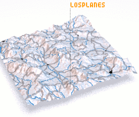 3d view of Los Planes