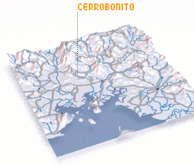 3d view of Cerro Bonito