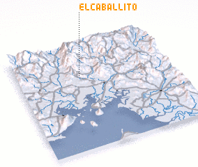 3d view of El Caballito