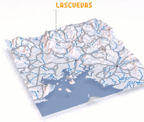 3d view of Las Cuevas