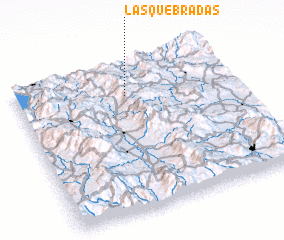 3d view of Las Quebradas