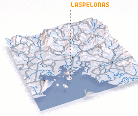 3d view of Las Pelonas