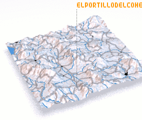 3d view of El Portillo del Cohete