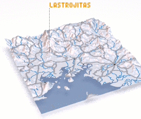 3d view of Las Trojitas