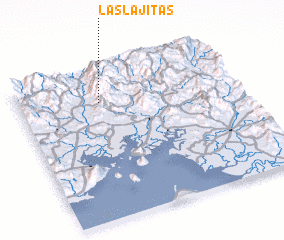 3d view of Las Lajitas