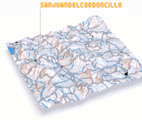 3d view of San Juan del Cordoncillo