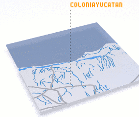 3d view of Colonia Yucatán