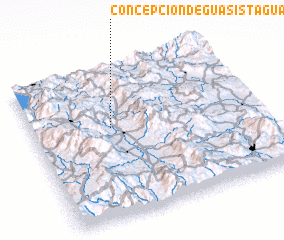 3d view of Concepción de Guasistagua