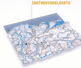 3d view of Santa Rosa del Norte