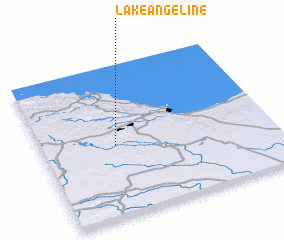3d view of Lake Angeline