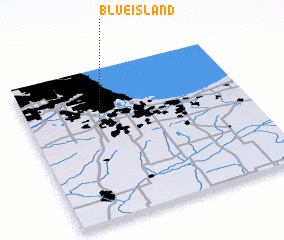 3d view of Blue Island