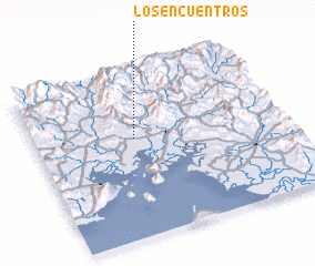 3d view of Los Encuentros