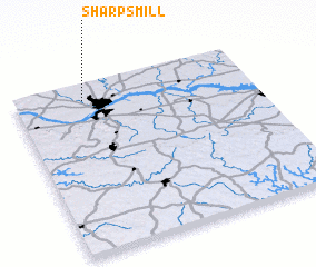 3d view of Sharps Mill