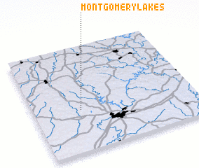 3d view of Montgomery Lakes