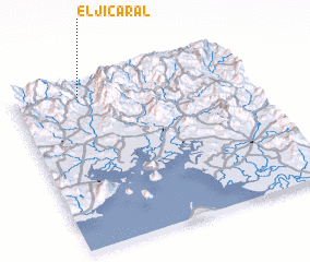 3d view of El Jicaral