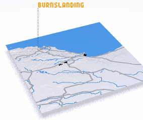 3d view of Burns Landing