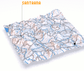 3d view of Santa Ana