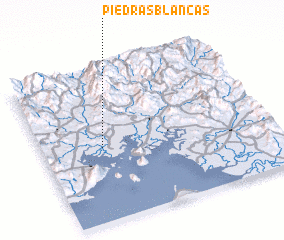 3d view of Piedras Blancas