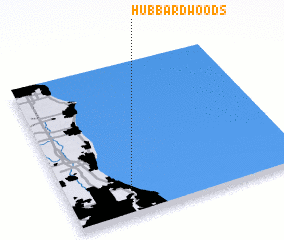3d view of Hubbard Woods