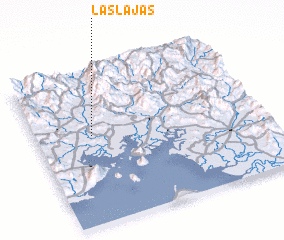 3d view of Las Lajas