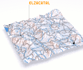 3d view of El Zacatal