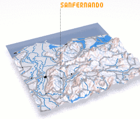 3d view of San Fernando