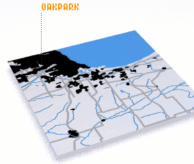 3d view of Oak Park