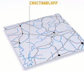 3d view of Choctaw Bluff