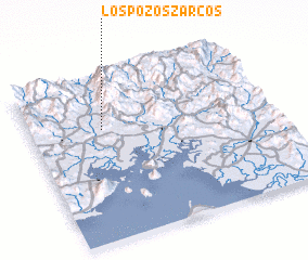 3d view of Los Pozos Zarcos