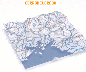 3d view of Cerro del Credo