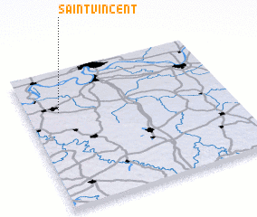 3d view of Saint Vincent