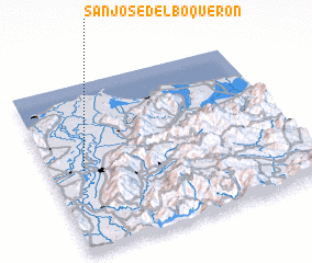 3d view of San José del Boquerón