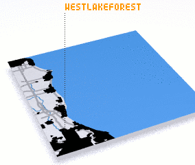 3d view of West Lake Forest