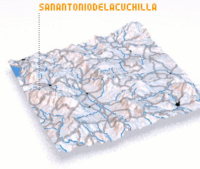 3d view of San Antonio de la Cuchilla