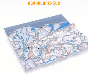 3d view of Agua Blanca Sur