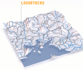 3d view of Los Orteces