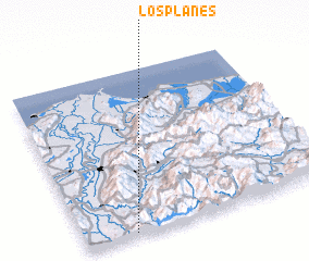 3d view of Los Planes