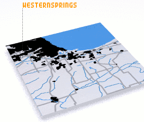 3d view of Western Springs