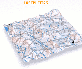 3d view of Las Crucitas