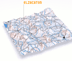 3d view of El Zacatón