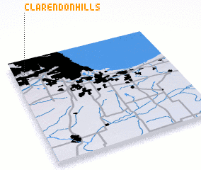 3d view of Clarendon Hills