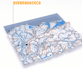 3d view of Quebrada Seca