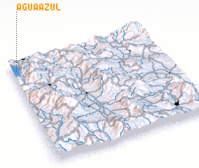 3d view of Agua Azul