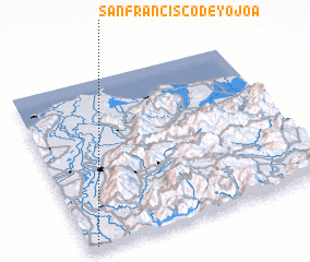 3d view of San Francisco de Yojoa