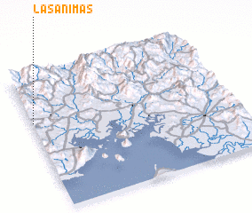 3d view of Las Ánimas