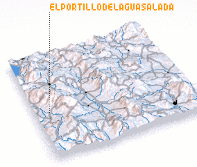 3d view of El Portillo del Agua Salada