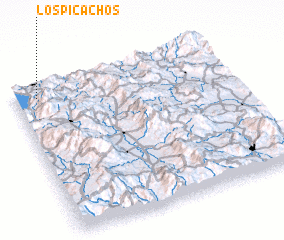 3d view of Los Picachos